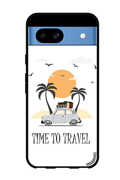 Theodor غطاء حماية مضاد للخدش والصدمات لهاتف Google Pixel 8a - وقت السفر - فيكتور