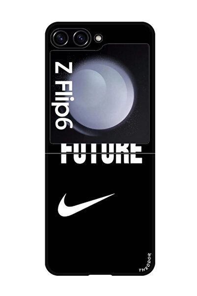 Theodor جراب واقٍ مضاد للخدش والصدمات لهاتف Samsung Galaxy Z Flip 6 اكتب المستقبل