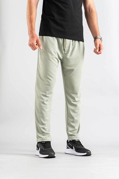 bombe Men's Black Trousers Elastic Waist Slim Fit Flexible Lycra Basic Cotton Jogger