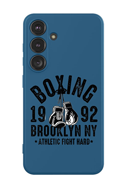 Theodor غطاء حماية سيليكون سائل لهاتف سامسونج جالاكسي S24 بلس (أزرق) - بوكسين...