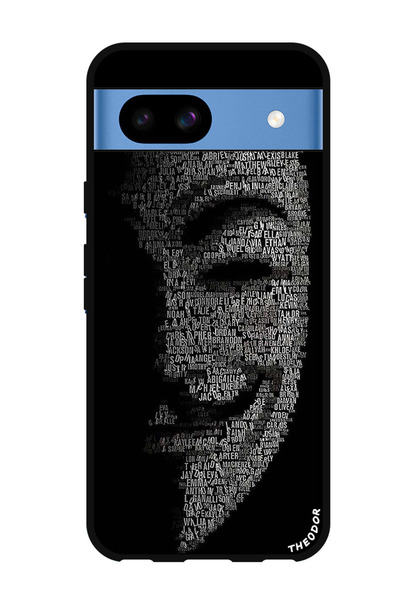 Theodor جراب واقٍ مضاد للخدش والصدمات لهاتف Google Pixel 8a قناع نصف وجه الجوكر