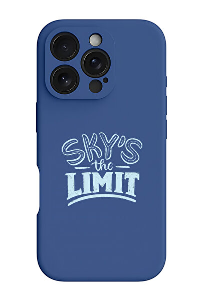 Theodor غطاء حماية سيليكون سائل مقاوم للصدمات لجهاز iPhone 16 Pro باللون الأز...