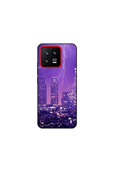Atlas Husa personalizata pentru Xiaomi 13, Purple Lightning, S1D1M0354