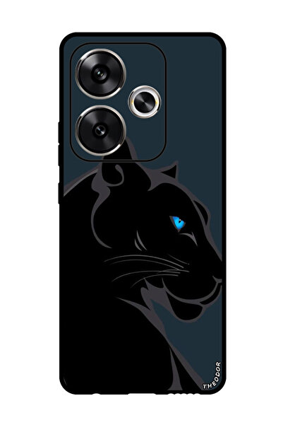 Theodor جراب واقٍ مضاد للخدش والصدمات لهاتف Xiaomi Redmi Turbo 3 بتصميم فن الفهد