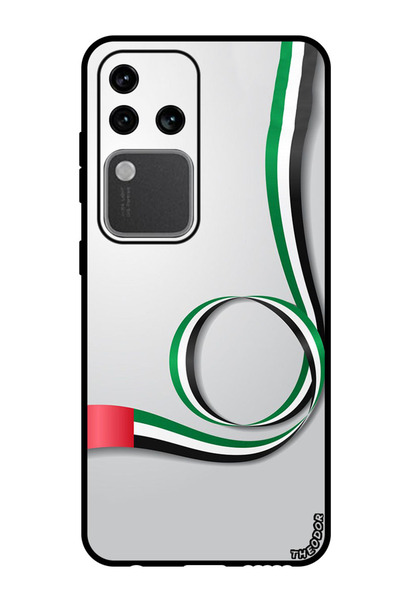 Theodor جراب واقٍ مضاد للخدش والصدمات لهاتف فيفو S18 برو، علم الإمارات العربي...