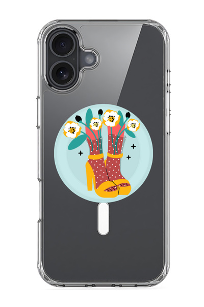 Theodor جراب Magsafe متوافق مع iPhone 16، غطاء ممتص للصدمات مقاوم للصدمات - كعب