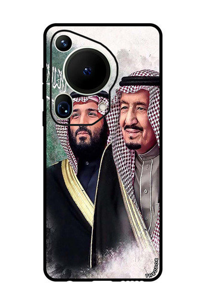 Theodor جراب حماية لهاتف هواوي بيورا 70 ألترا الشيخ سلمان مع والده