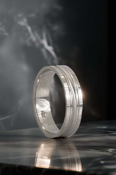 OSMANLI GÜMÜŞ Leon Model 925 Ayar Gümüş Erkek Alyans – Sade ve Zarif