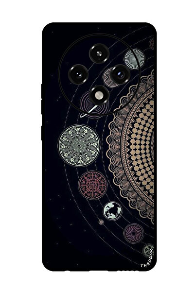 Theodor جراب واقٍ مضاد للخدش والصدمات لهاتف Oppo A3 Pro بتصميم فن الماندالا (2)