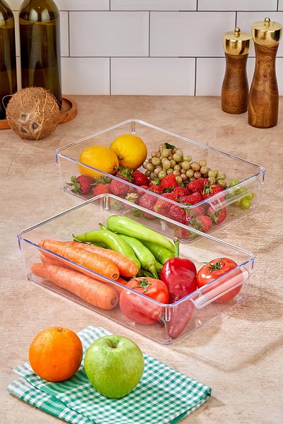 EWs 2 Li Refrigerator Organizer & Refrigerator Organizer 3 Lt