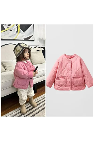anonim Girl's Quilted Thin Coat
