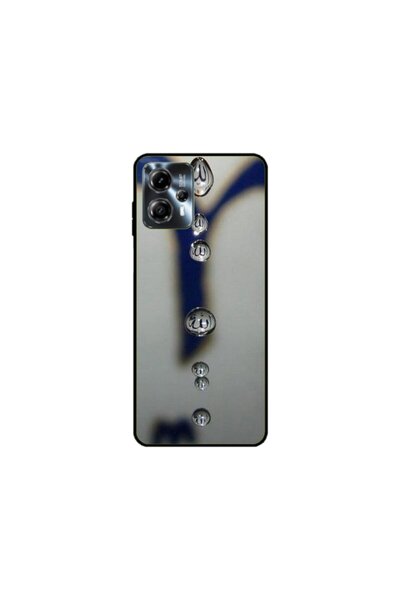 Atlas Husa personalizata si Folie de Silicon Motorola Moto G13, Droplets, mul...