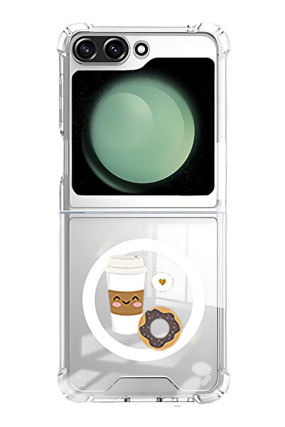 Theodor غلاف لهاتف Samsung Galaxy Z Flip 5 متوافق مع MagSafe، غطاء ممتص للصدم...