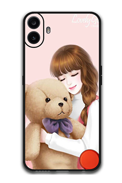 Theodor جراب حماية لهاتف CMF 1 فتاة جميلة مع دب