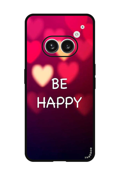 Theodor جراب واقٍ مضاد للخدش والصدمات لهاتف Nothing Phone (2a) كن سعيدًا