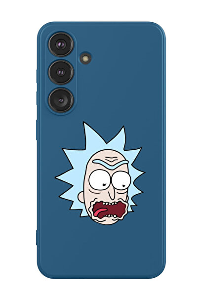 Theodor غطاء حماية مقاوم للصدمات من السيليكون السائل لهاتف سامسونج جالاكسي S24 بلس (أزرق) - ريك آند مارتن