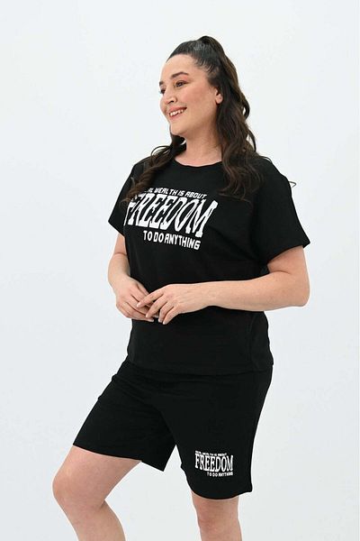 Bigsize Women's plus size tracksuit Freedom short 8092