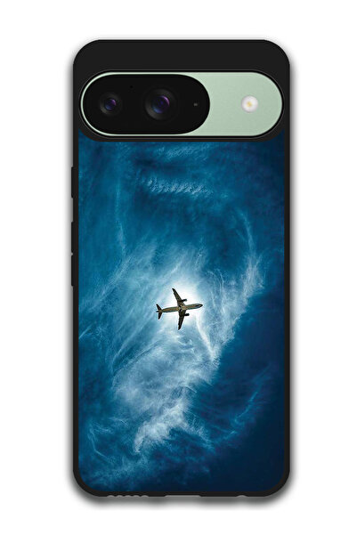 Theodor غطاء حماية مضاد للخدش والصدمات لهاتف جوجل بيكسل 9، طائرة في السماء