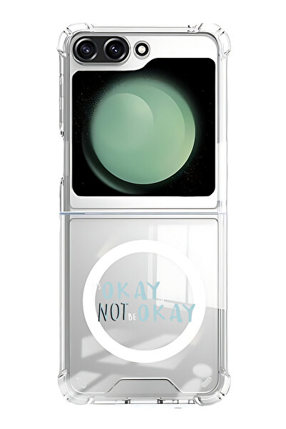 Theodor غلاف لهاتف Samsung Galaxy Z Flip 6 متوافق مع MagSafe، جراب مقاوم للصد...