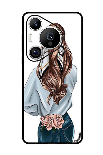 Theodor جراب واقٍ مضاد للخدش والصدمات لهاتف هواوي بيورا 70 برو بلس - وردي - ف...