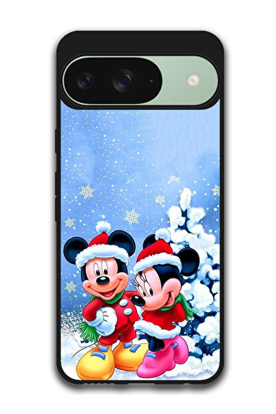 Theodor جراب واقٍ مضاد للخدش والصدمات لهاتف Google Pixel 9 ميكي وميني ماوس