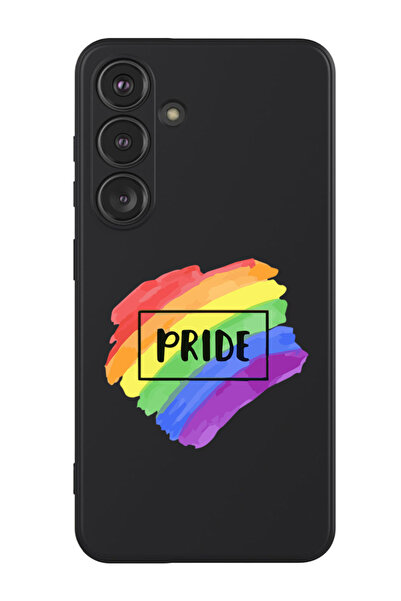 Theodor غطاء حماية سائل من السيليكون المقاوم للصدمات لهاتف سامسونج جالاكسي S24 بلس (أسود) - برايد