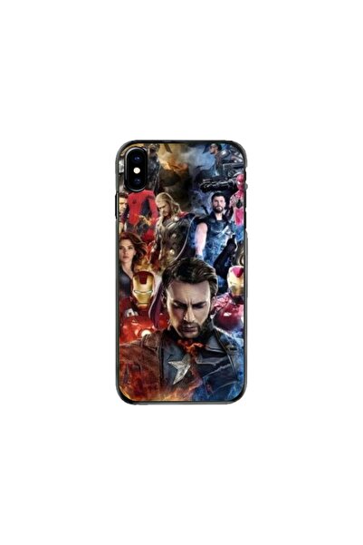 Atlas Husa personalizata si Folie de Silicon Apple iPhone X, Avengers Endgame...