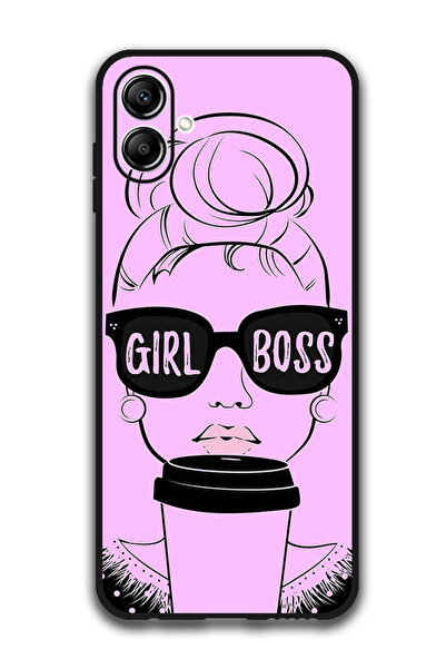 Theodor جراب واقٍ مضاد للخدش والصدمات لهاتف Samsung Galaxy A06 Girl Boss Pink