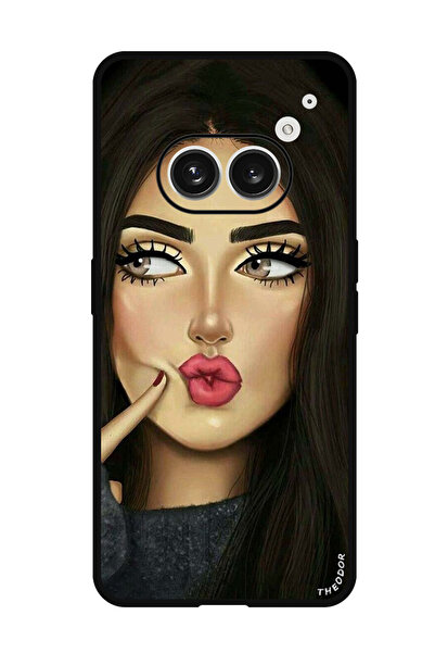 Theodor جراب واقٍ مضاد للخدش والصدمات لهاتف Nothing Phone (2a) Dimple Girl