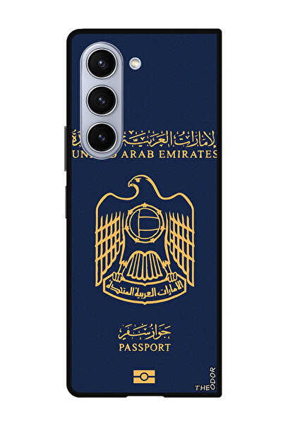 Theodor جراب واقٍ مضاد للخدش والصدمات لهاتف Samsung Galaxy Z Fold 6 جواز سفر الإمارات 2