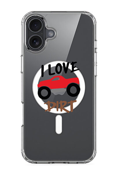 Theodor جراب Magsafe متوافق مع iPhone 16، غطاء ممتص للصدمات للهاتف - أحب الأوساخ