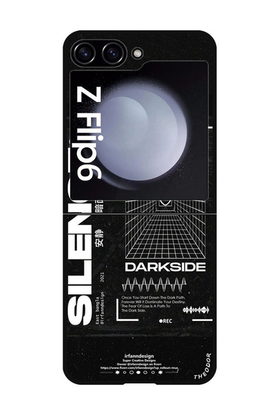 Theodor جراب واقٍ مضاد للخدش والصدمات لهاتف Samsung Galaxy Z Flip 6 Silence