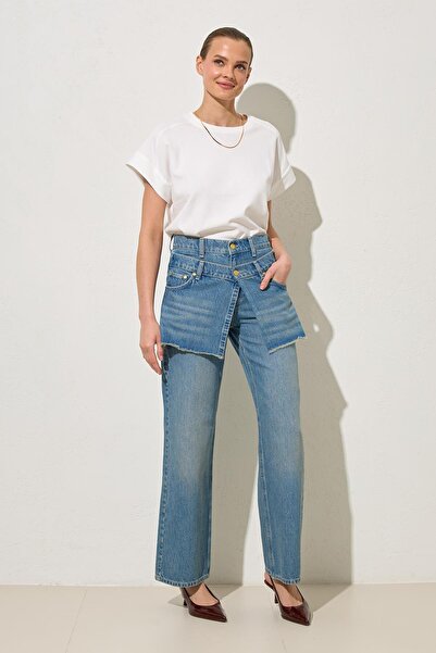 Setre Сині джинси з 100% бавовни, 2-х частинні, з деталями на поясі