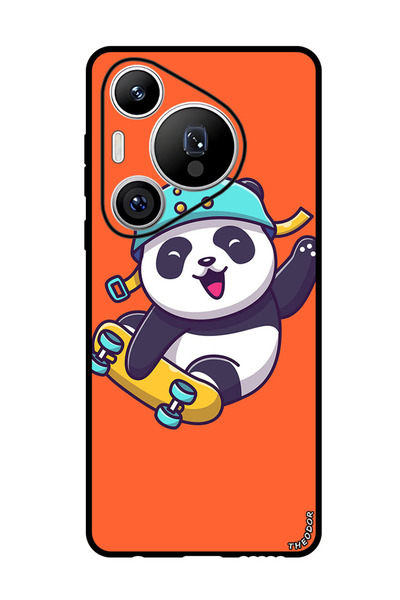 Theodor جراب واقٍ مضاد للخدش والصدمات لهاتف هواوي بيورا 70 برو بلس باندا تزلج