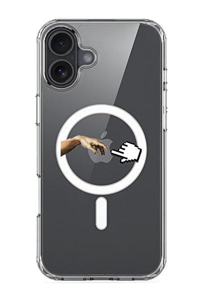 Theodor جراب ماج سيف متوافق مع آيفون 16، غطاء ممتص للصدمات للهاتف - مؤشر ماوس H&