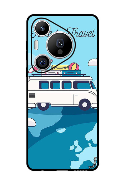 Theodor جراب واقٍ مضاد للخدش والصدمات لهاتف Huawei Pura 70 Pro وقت السفر