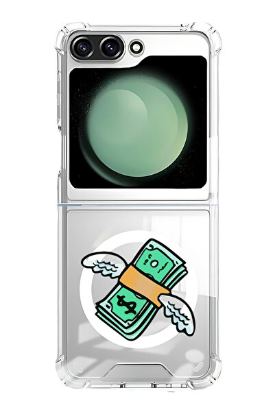 Theodor غلاف لهاتف Samsung Galaxy Z Flip 6 متوافق مع MagSafe، غطاء ممتص للصدم...