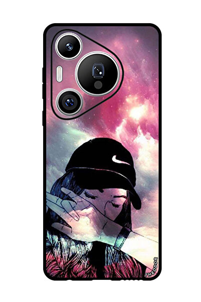 Theodor جراب واقٍ مضاد للخدش والصدمات لهاتف هواوي بيورا 70 برو بلس فتاة حزينة