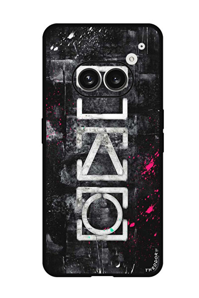 Theodor جراب واقٍ مضاد للخدش والصدمات لهاتف Nothing Phone (2a) رموز الحبار