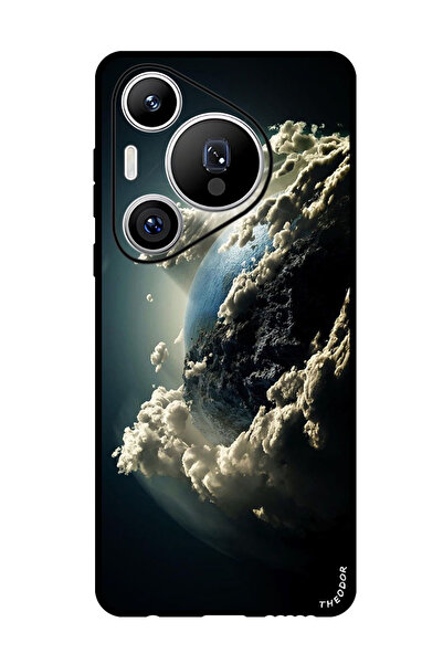 Theodor جراب واقٍ مضاد للخدش والصدمات لهاتف هواوي بيورا 70 سبيس إيرث صن