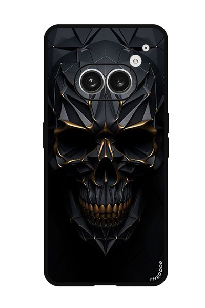 Theodor جراب واقٍ مضاد للخدش والصدمات لهاتف Nothing Phone (2a) جمجمة فنية