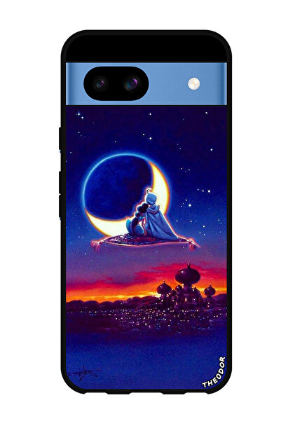 Theodor جراب واقٍ مضاد للخدش والصدمات لهاتف Google Pixel 8a رسوم متحركة علاء الدين