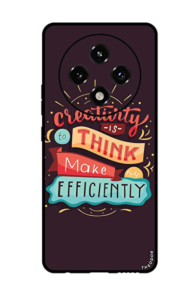 Theodor جراب واقٍ مضاد للخدش والصدمات لهاتف Oppo A3 Pro الإبداع هو التفكير