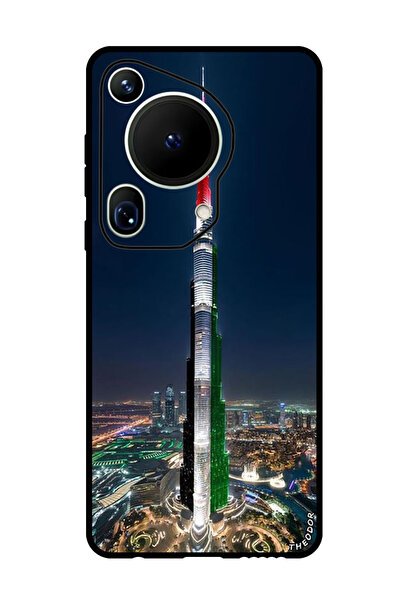 Theodor جراب واقٍ مضاد للخدش والصدمات لهاتف هواوي بيورا 70 ألترا، علم برج خلي...