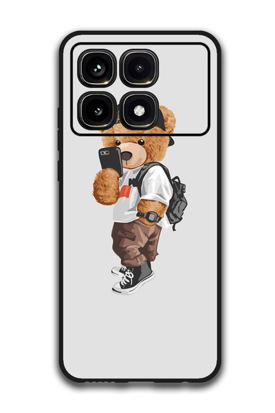 Theodor جراب واقٍ مضاد للخدش والصدمات لهاتف Xiaomi Redmi K70 Ultra Teddy يلتق...