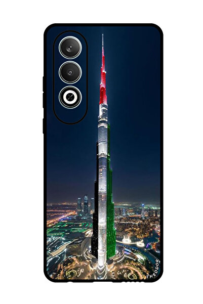 Theodor جراب واقٍ مضاد للخدش والصدمات لهاتف OnePlus Nord CE 4 برج خليفة علم ا...