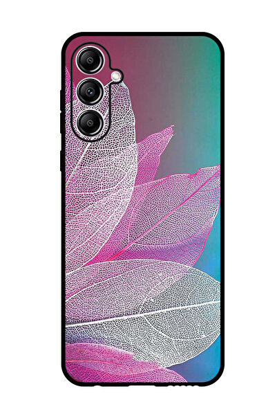 Theodor جراب واقٍ مضاد للخدش والصدمات لهاتف Samsung Galaxy M15، بتصميم أوراق ملونة