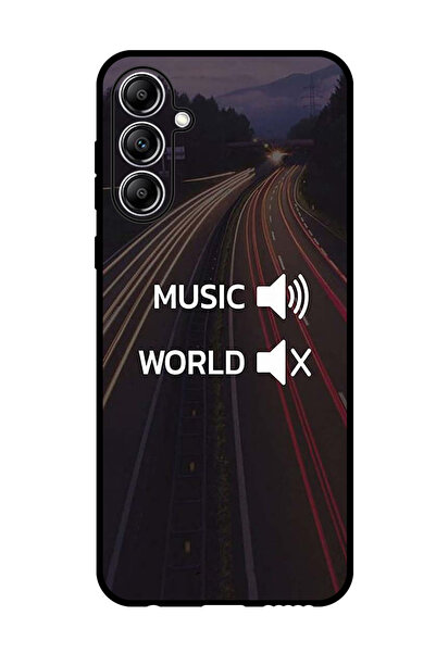 Theodor غطاء حماية مضاد للخدش والصدمات لهاتف سامسونج جالاكسي F15، موسيقى وورد