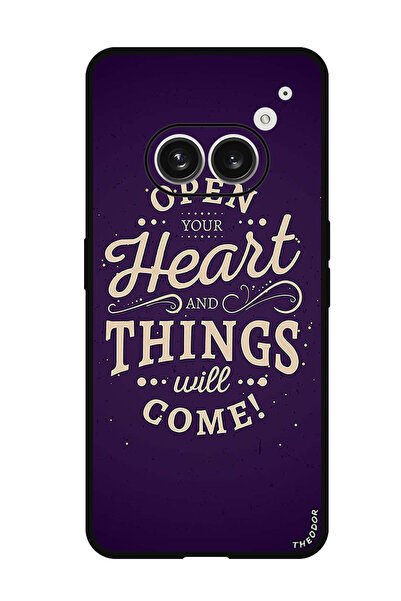 Theodor جراب واقٍ مضاد للخدش والصدمات لهاتف Nothing Phone (2a) افتح قلبك