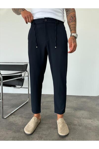 KağanKY Сині штани з тканини Regular Fit